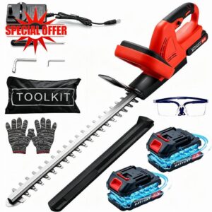 Hedge Trimmer Cordless with 2 Batteries & Charger