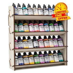 Wall Paint Rack for Tabletop Colours & Model Making Storage Shelf