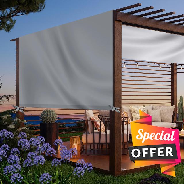 Universal Pergola Replacement Canopy Outdoor Canopy Shade Cover Waterproof Shade Top Cover for Outdoor Patio Porch Backyard(14 x 10 ft