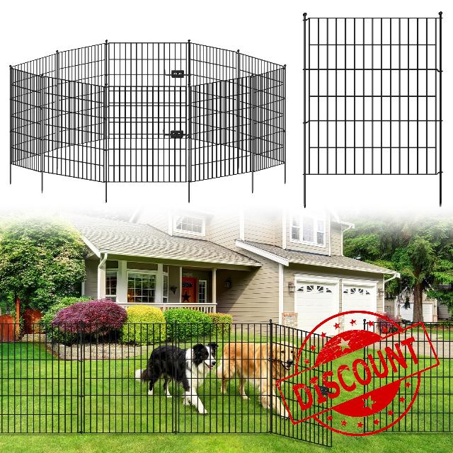 No Dig Decorative Garden Fence