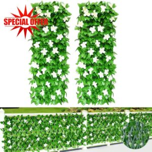 2Pcs Artificial Ivy Fence Screening