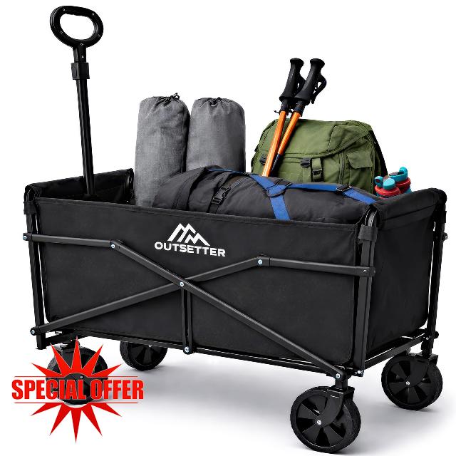 70L Folding Trolley on Wheels