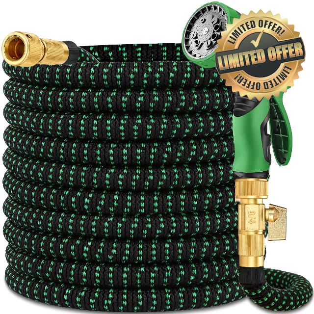 Expanding Garden Hose Pipe 200 ft - Expandable Garden Hose Leak-Proof with 4 -Layer Latex Core - 2026 Version/New Patented