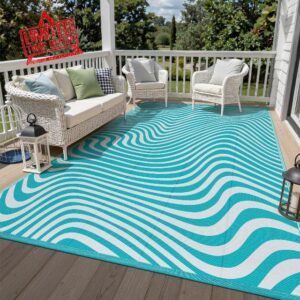 Vaukki Waterproof Outdoor Rug 6x9