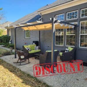 PURPLE LEAF 3.3 X 4 m Retractable Pergola with Adjustable Canopy