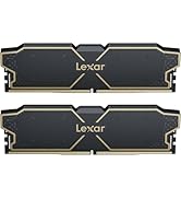 Multiple views of Lexor RAM modules showing black heatsinks with RGB lighting elements and pink/purple accent illumination.