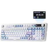 EPOMAKER X AULA F108 PRO Wireless Gaming Keyboard with Screen, 8000mAh Battery, Full-Size 104 Hot...