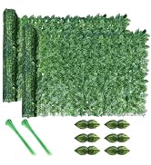 Artificial Ivy Fence Screening, 3m x 1m Artificial Hedge Screening, Privacy Fence Screen Artifici...