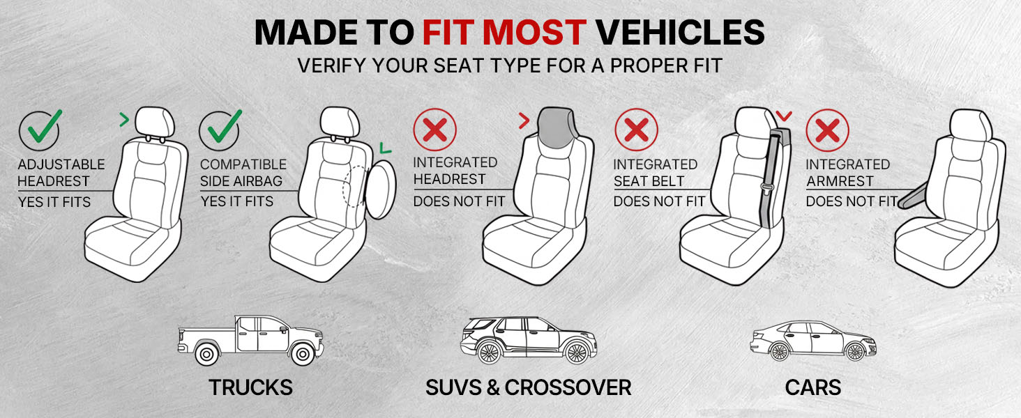 Text reads: 'BEFORE', 'AFTER'. Before-and-after comparison showing car interior seat transformation. Left shows worn black seats; right displays same seats after restoration with enhanced appearance, demonstrating auto upholstery cleaning or refurbishment results.