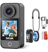 SJCAM C100 Pro 4K/30fps POV Camera with 64GB Card, 5G WiFi 32g Wearable Camera,1/3" CMOS | f/2.5 ...