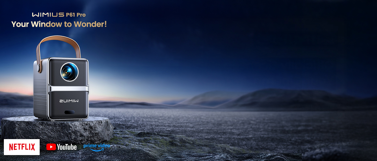 Netflix interface displayed on screen against dramatic dusk/dawn landscape backdrop with mountains silhouetted against deep blue sky.