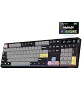 EPOMAKER TH108 V2 PRO Full Size Mechanical Keyboard with Screen & Knob, 10000mAh, BT/2.4Ghz, Mac ...