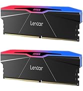 Lexar ARES GEN2 RGB DDR5 RAM 64GB Kit (2x32GB) 6400 MHz, DRAM 288-Pin UDIMM Desktop Memory, Gamin...