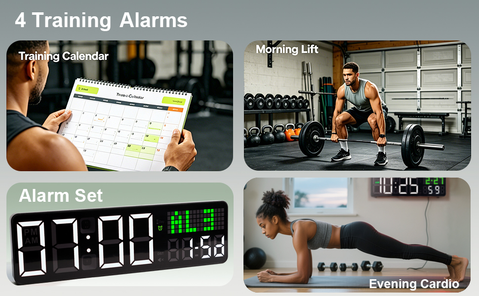 gym clock with days countdown