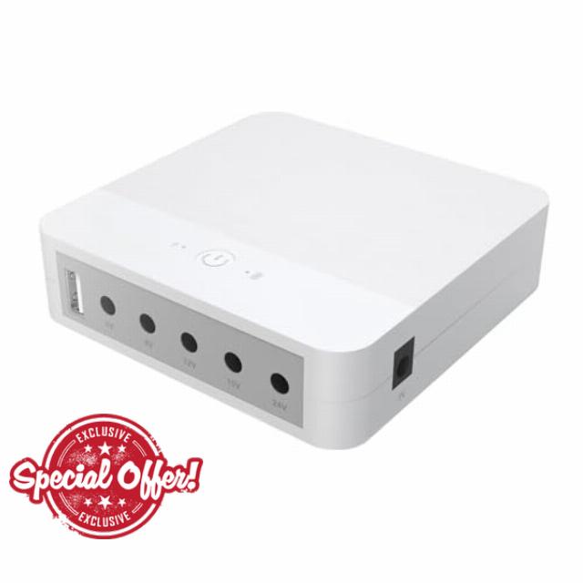 Osmond Mini UPS Uninterrupted Power Supply 8000mAh Backup Battery with DC 24V 15V 12V/9V/5V Output for Wireless Router
