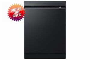 Samsung Series 8 WaterJet Clean™ DW80H77YBFFU4 14 Place Setting Smart Freestanding Dishwasher