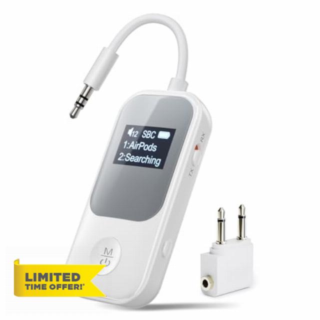 Nulaxy Bluetooth Transmitter Receiver with Screen