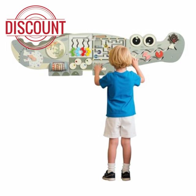 UBRAVOO Crocodiles Wooden Activity Wall Board