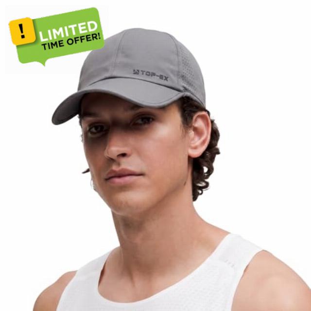 TOP-EX UPF 50+ Cooling Baseball Sun Cap for Men Golf Running | UVCoolix™ Nylon Shell
