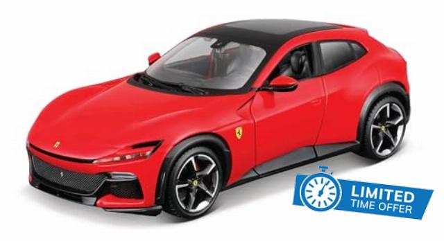 Maisto 1:24 Scale Ferrari Purosangue Assembly Line Die‑Cast Model Kit – Build‑Your‑Own Ferrari SUV