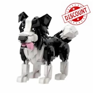 Border Collie Dog Building Blocks