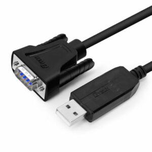 DTECH USB to Male RS232 Cable – USB to DB9 Serial Port Adapter with LED Indicator Lights