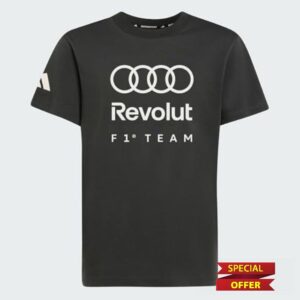 adidas Boy's Audi Formula One Team DNA Graphic Tee Youth T-Shi