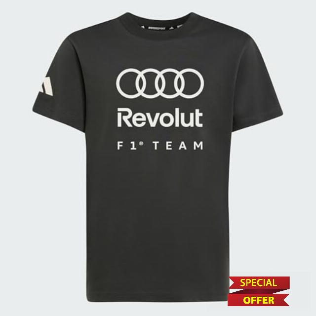 adidas Boy's Audi Formula One Team DNA Graphic Tee Youth T-Shi
