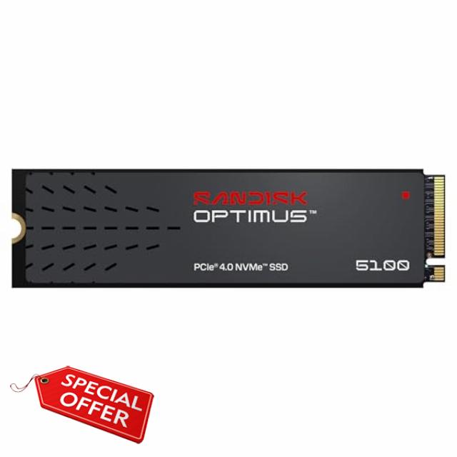SANDISK Optimus 5100 NVMe SSD 500GB (up to 7100/6700MB/s Sequential Read/Write