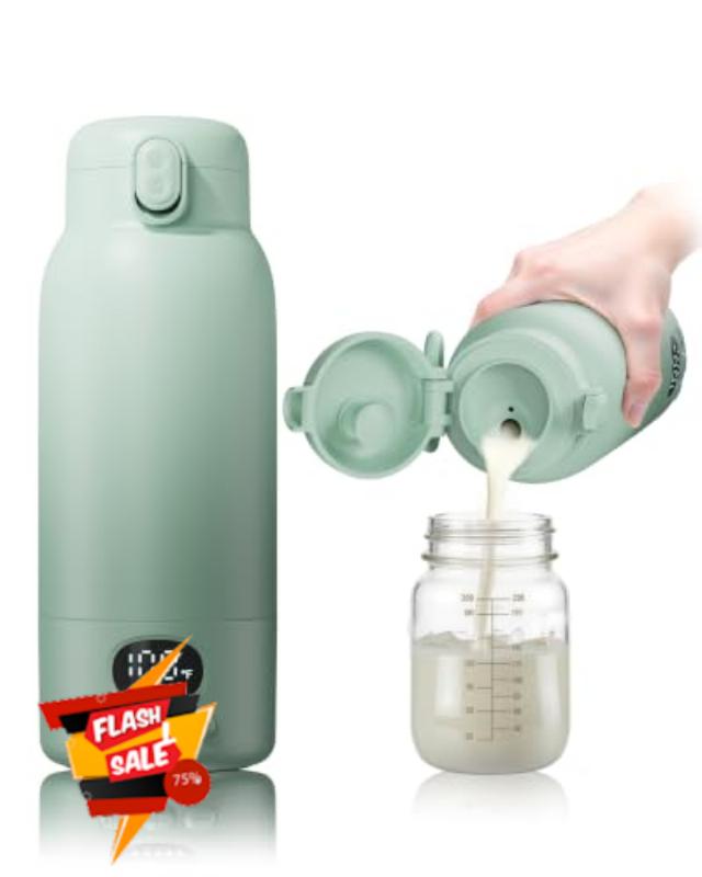 Portable Baby Bottle Warmer -Dual Heating Modes for Breast Milk & Warm Water