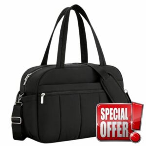 Womens Gym Bag Lightweight Weekend Overnight Bag with Wet Pocket