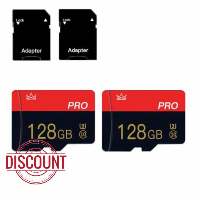 128GB Micro Memory Card Class 10 TF Card with Adapter High Speed Memory Card for Tablet