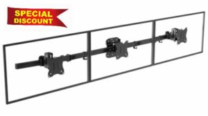 PUTORSEN Triple Monitor Wall Mount for 17-27 inch Screens