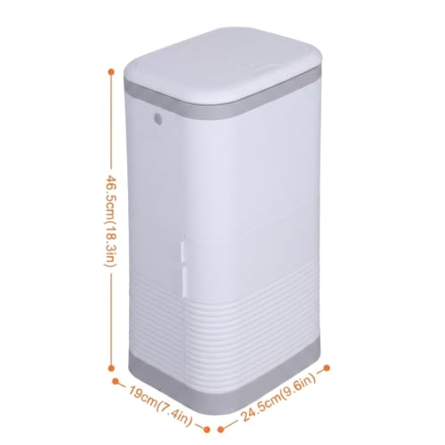 One-Handed Nursery Waste Pail with Double Layer Lid and Lock Buckle
