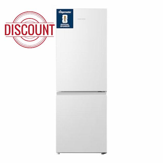 Fridgemaster MC50175A 50cm Freestanding 60/40 Fridge Freezer - 175-litre capacity with Crisper box - Reversible Door - 4 Star Freezer Rating - LED Lighting -Mechanical Control- White - Energy Class E           [Energy Class E]
