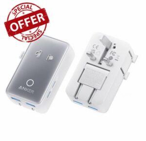 Anker Universal Travel Adapter 5-in-1 for UK/EU/US/AU