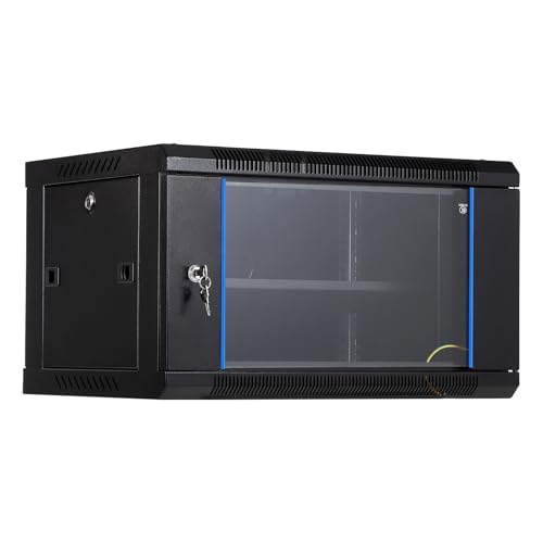 17.7in Deep – Durable Carbon Steel IT/AV Equipment Storage for Home/Office – With