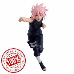 Banpresto Vibration Stars Sakura Haruno | Naruto Shippuden Figure | 14cm PVC Statue | Official Banpresto Collectible | Dynamic Action Pose | Non‑Articulated Display Model