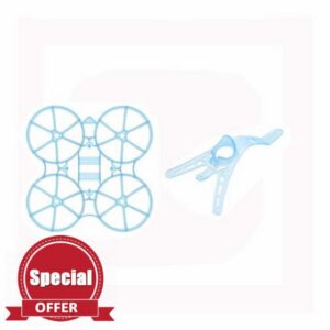 Fit for Meteor75 FPV RC Drone Fit for Meteor75 Air 75mm / Meteor65 Air 65mm Brushless BWhoop Frame Ultra-Light Micro Air Canopy Suit(75 Blue Canopy Frame)