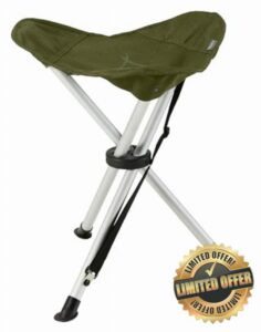 GRAND CANYON SUPAI Ultralight Tripod Stool for Outdoor & Camping/Aluminium Frame & Oxford Seat / 100 kg Load/Compact & Foldable/Includes Carry Strap & Pack Bag