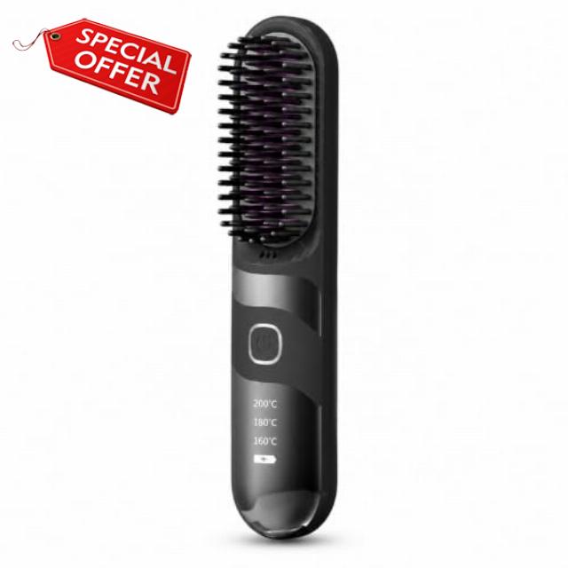 Cordless Hair Straightener Brush