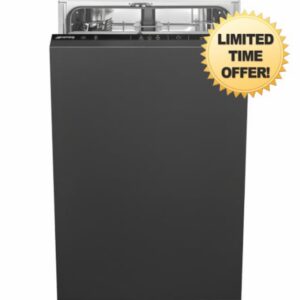 Smeg DI4522D - Black Fully Integrated Slimline Dishwasher - 9 Place Settings - D Energy           [Energy Class D]