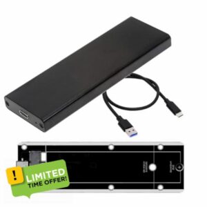 CY Adapter USB3.0 Type-C 5Gbps to 17+7Pin Mobile Box USB-C Enclosure for MAC Air Pro Retina 2012 SSD Portable Case