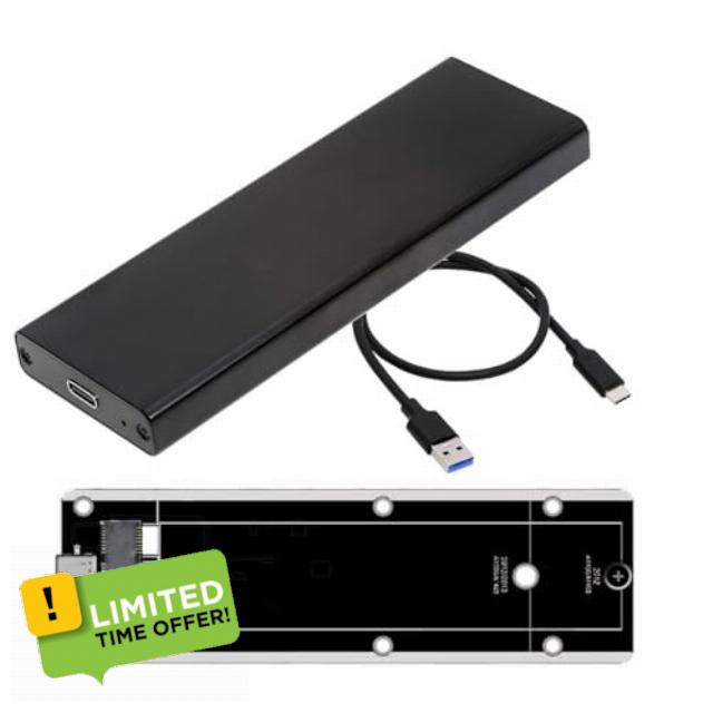 CY Adapter USB3.0 Type-C 5Gbps to 17+7Pin Mobile Box USB-C Enclosure for MAC Air Pro Retina 2012 SSD Portable Case