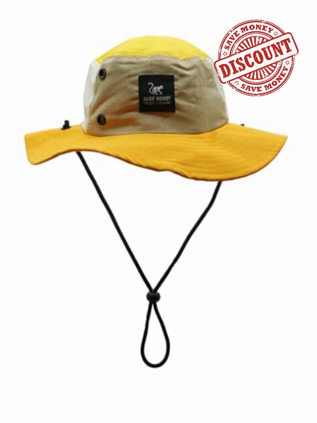 Surf Monkey Waterproof Boonie Hat with Rope Men/Women - One Size - Recycled Polyeste