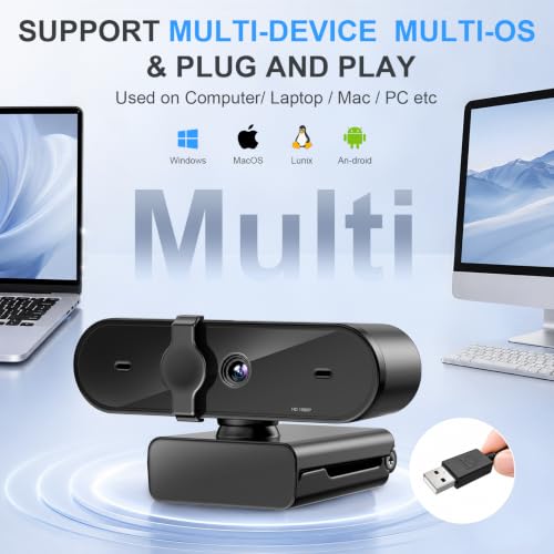 Full HD Web Cam | 2 Built-in Microphone
