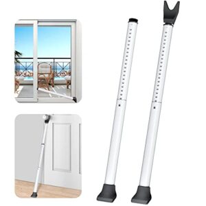 Heavy Duty Security Door Stoppers Adjustable Door Jammer Security Bar for Home