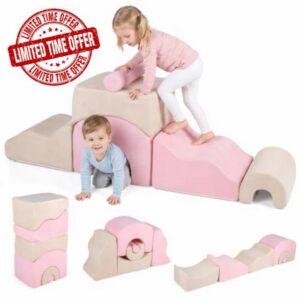 COSTWAY 6-Piece Soft Play Climbing Blocks