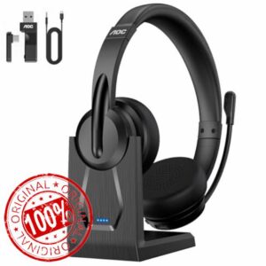 AOC Wireless Headset with Microphone for Work