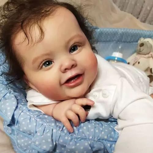 Lifelike Newborn with Dark Hair
